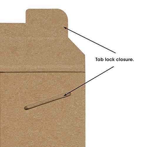 Aviditi 6" x 8" Stayflats Rigid Flat Mailers, Kraft, For Keeping Documents, Photos, and Artwork Protected During Shipping (100 Pack)