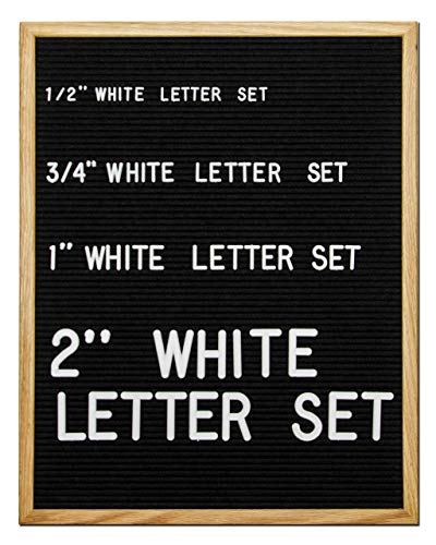Felt Like Sharing White Plastic Letter Set for Letter Boards 1/2” - 326 Pieces