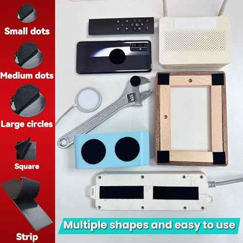 Heavy Duty Hook and Loop Strips with High Adhesive, and Square Circle, Strong Mounting Tape for Home, Outdoor or Office Use, Black 72 Sets