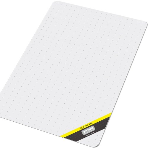 Vicwe Office Chair Mat for Carpet, 32'' x 48'' Computer Desk Chair Mat for Carpeted Floors, Easy Rolling Hard Mat for Office Chair on Carpets, Anti-Slip Carpet Protector Mat Clear, Ship Flat