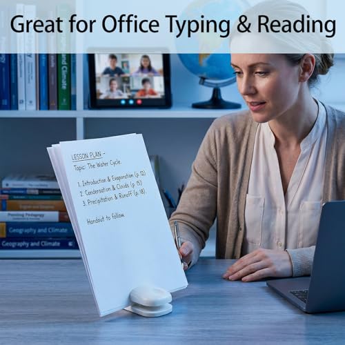 Desktop Paper Clamp Holder for A4 Documents, Non-Slip Office Organizer