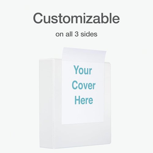 Oxford 2 Inch D-Ring Binder - XtraLife Hinge, Non-Stick PVC-Free, 540-Sheet Capacity, White