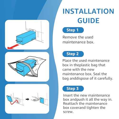 Compatible T04D0 Ink Maintenance Box Replacement for 04D0 E-04D0 C13T04D000 Maintenance Box Work for ET-7700 ET-7750 L7188 Printers (T04D000/EWMB1, 6 Pack)