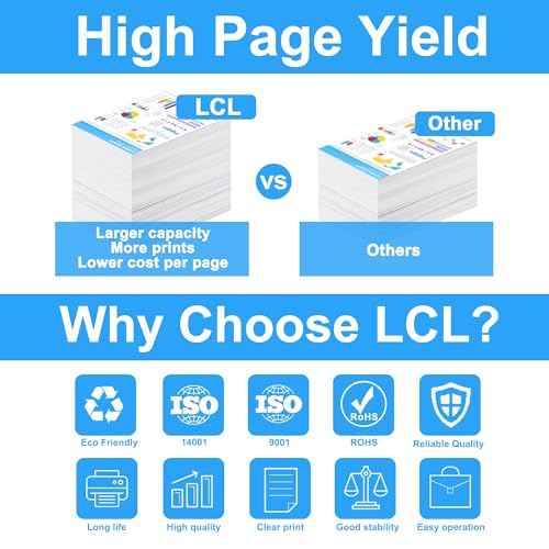 LCL Compatible Toner Cartridge Replacement for TK8327 TK-8327 TK8327C TK-8327C 1T02NPCCS0 TASKalfa 2551ci (1-Pack Cyan)