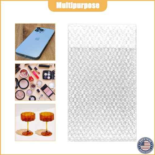 100 Pcs Bubble Pouches Wrap, 12" x 15.5" Self-Sealing Clear Bubble Bags, Double Thickened Wall Shockproof Pouch Wrap Bag for Moving and Storage, Shipping and Packing Supplies for Dishes Glasses Plates