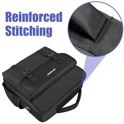 3 Ring Zipper Binder 700-Sheet Zipper Binder Detachable Backpack Straps & Shoulder 14 Inch Laptop for School and Office (Black)