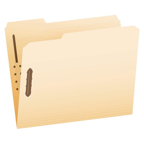 Pendaflex Fastener Folders, Letter Size, Red, 50 per Box, with 2 Fasteners and 1/3 Cut Tabs in Left, Right, Center Positions