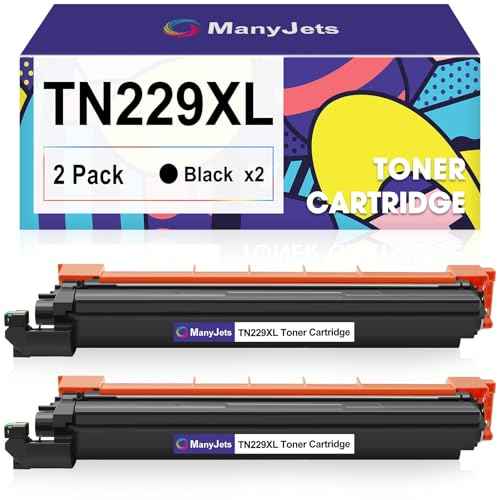 TN229XL Compatible Toner Cartridge Replacement for Brother TN229 XL TN-229XL for HL-L3295CDW HL-L3300CDW MFC-L3720CDW HL-L3220CDW MFC-L3780CDW HL-L3280CDW MFC-L3765CDW Printer (Black, 2-Pack)
