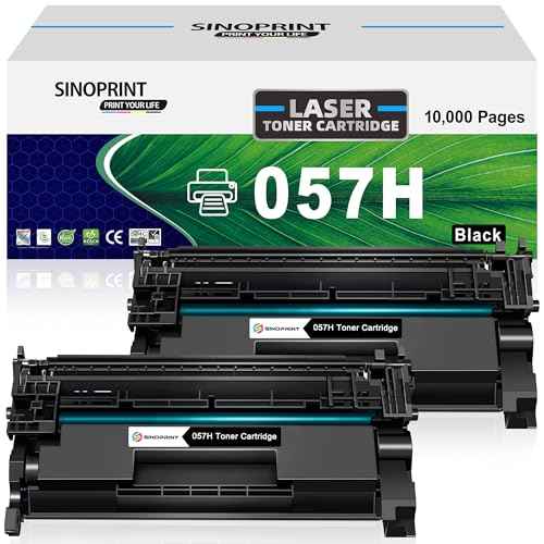 Toner Cartridge for Canon 057H Black CRG-057 3009C001 High Yield for Canon ImageCLASS MF449dw MF448dw MF455dw MF445dw LBP228dw LBP226dw lbp227dw LBP236dw Laser Printers 2 Packs Black