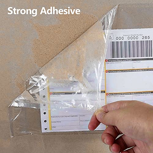 RyhamPaper 100 Pack Clear Self-Adhesive Shipping Envelopes 7.5 x 5.5 inches