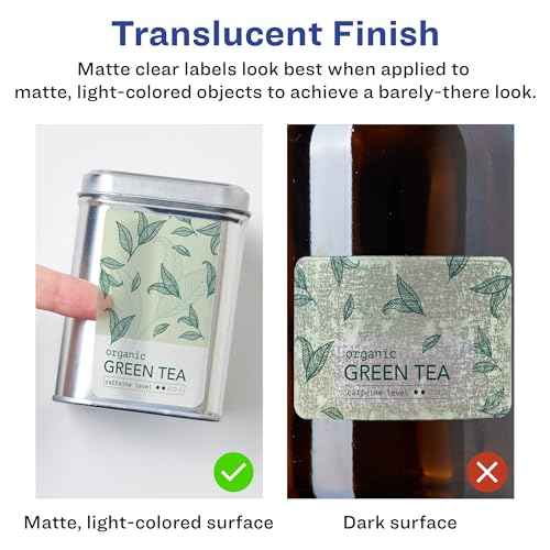 Avery Matte Clear Rectangle Labels, Sure Feed Technology, 2" x 3", 200 Matte Clear Labels, Print-to-The-Edge, Laser/Inkjet Printable