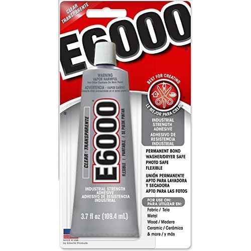 Eclectic Products 230012 3.7 oz Amazing E-6000 Craft Adhesive Uncarded, Clear 6 Pack