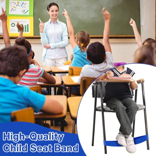 GNAWRISHING Blue Chair Bands for Kids with Fidgety Feet - ADHD Autism