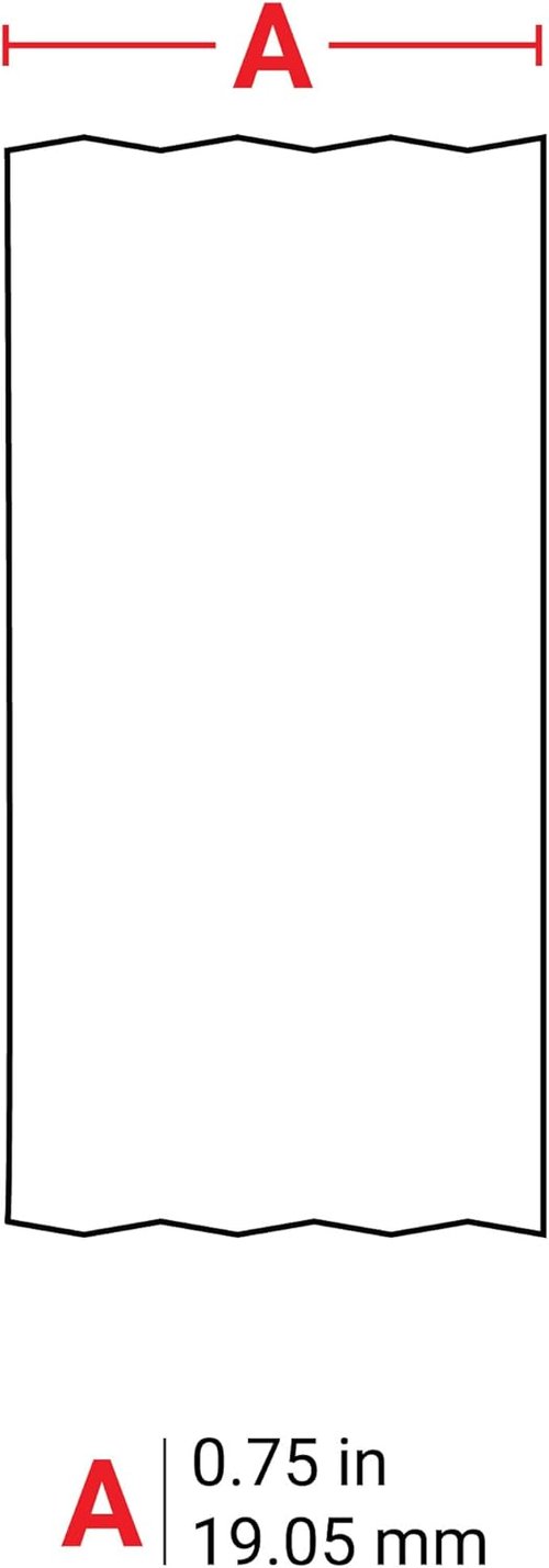Brady Authentic All-Weather Vinyl Label - Black on White for Indoor/Outdoor Use | 0.75" W x 21' L