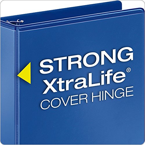 Cardinal 1-Inch Blue View Binder, Holds 225 Sheets, Nonstick, 4 Pack