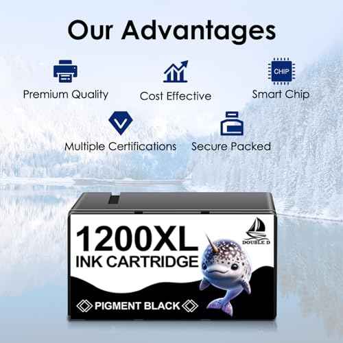 DOUBLE D Maxify 1200 Ink Cartridges Compatible for Canon PGI-1200XL PGI 1200 XL Pigment, High Yield Work with Maxify MB2720 MB2050 MB2350 MB2320 MB2020 MB2120 (4BK,2C,2M,2Y) 10 Pack