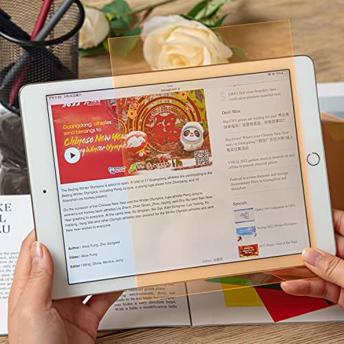 A5 6-Color Dyslexia Overlays Pack - 12 Sheets for Reading Assistance
