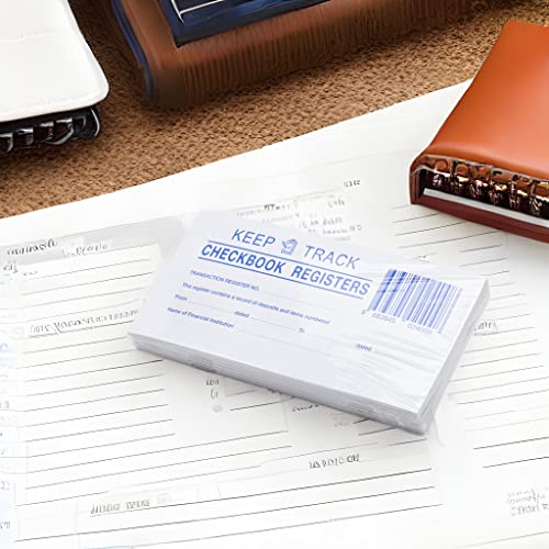 Ramist 10 Pcs Larger Lines Check Registers for Personal Checkbook 2024-2026 – 3 x 6" 26 Pages, 232 Large Lines