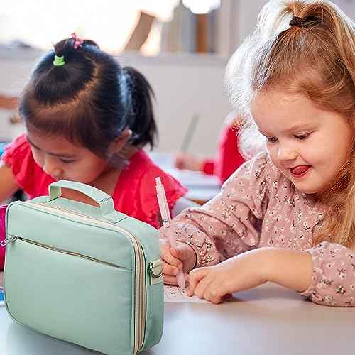 32 Pcs Large Bible Cover Gift Set with 12 Pastel Markers 6 Gel Pens 6 Bookmarks 6 Sheet Bible Tabs and Lined Journal Notebook for Women Office Home Teachers Supplies