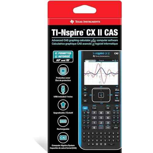 Texas Instruments TI-Nspire CX II CAS Color Graphing Calculator with Student Software (PC/Mac)