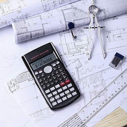 Mr. Pen Scientific 2 Line Calculator - Fraction & College Math, Black / 1 Pack