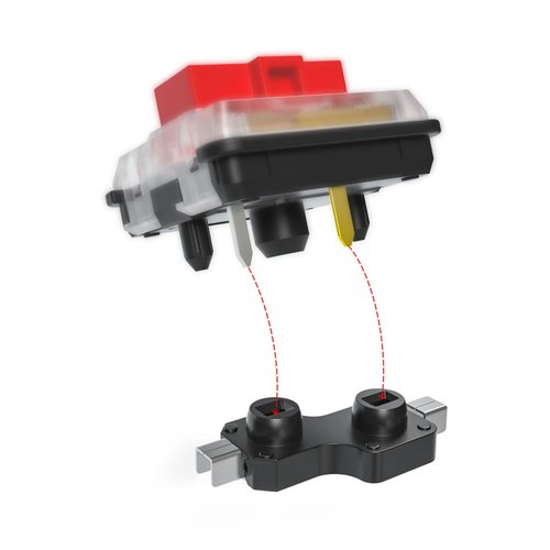 Jesscasday Hot Swap Socket for Kailh 1350 Low Profile Chocolate Switches for Mechanical Keyboard PCB Socket DIY Base Modification
