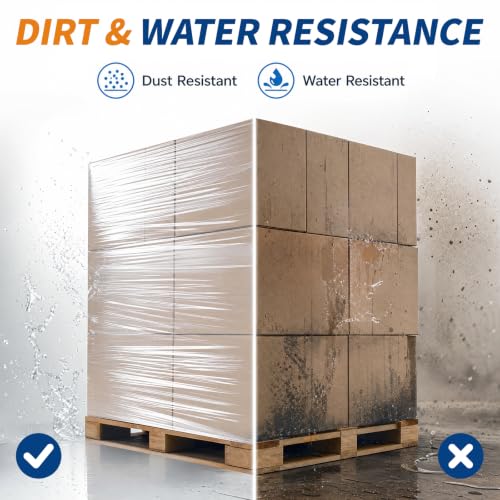 SWRT Heavy Duty 18in x 1500ft Plastic Stretch Wrap Roll for Moving & Storage