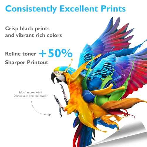 Phaser 6600 WorkCentre 6605 Toner Cartridge Replacement for Xerox 106R02228 106R02227 106R02226 106R02225 Use for Xerox Phaser 6600 6600N 6600DN WorkCentre 6605N 6605DN Printer ( 4 Pack)
