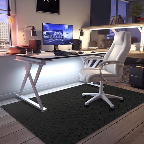 Office Chair Mat for Hard Floor, 63"x51" Large Computer Chair Mat, Multi-Purpose Desk Floor Protector for Work, Home, Gaming