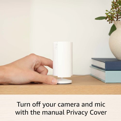 Ring Indoor Cam (newest model) — Home or business security in 1080p HD video, Charcoal