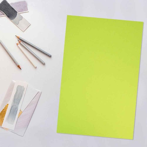 JAM PAPER Ledger Matte 24lb Paper - 90 gsm - 11 x 17 Tabloid - Ultra Lime Green - 100 Sheets/Pack