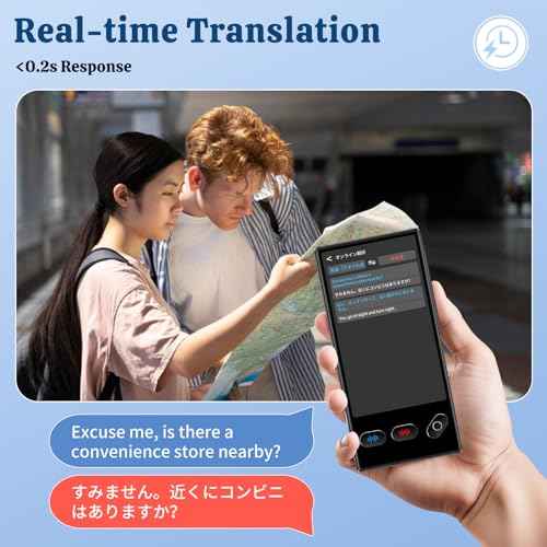 AI Language Translator Device, 2025 Real Time Translator Device, Instant Translator with 148 Languages/ChatGPT/Photo Translator for Business, Learning, Travelling