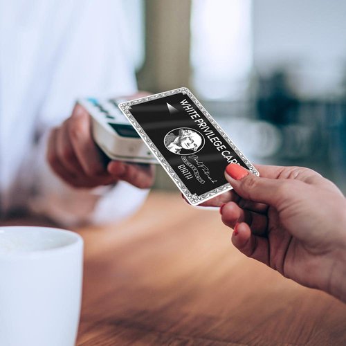 Thaph-Ky White-Privile_ge Card Skin | 4 PCS Debit Card White-Privileg_e Sticker, Skin Cover for EBT, ID, Student, Transportation, Bank Card - Protecting No Bubble Anti-wrinkling Slim Cover