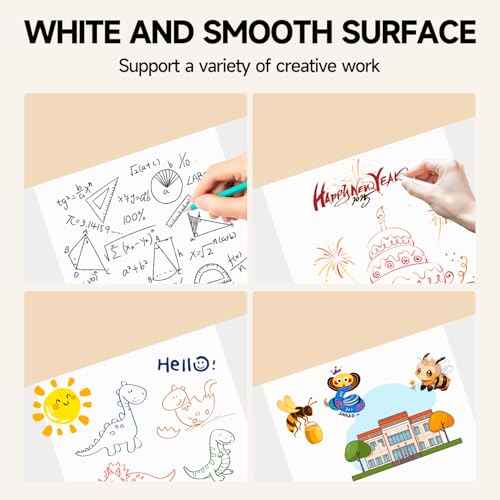 EARTHSON 8 Pack Trifold Presentation Board, 24" x 16" Portable Poster Board, White Corrugated Display Board for School, Business Projects, Event Displays, Science Fairs