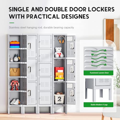 Metal Locker for School Office Gym Storage Cabinet Employees Students