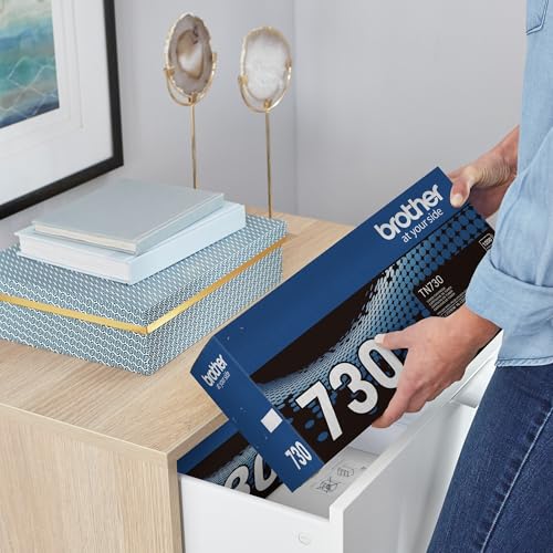 Brother TN-730 Standard Yield Black Toner Cartridge - Pack of 1 for Brother Laser Printers