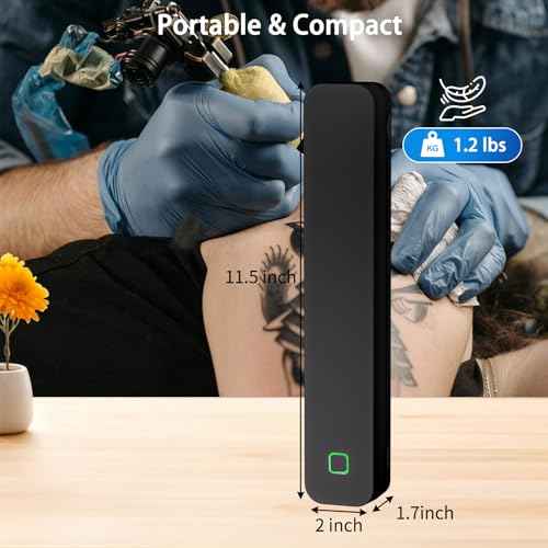 Tattoo Stencil Printer, Bluetooth Tattoo Printer with Super Slime Design,Portable Tattoo Machine, Compatible with Android, iOS, Windows, MacOS, Support Mobile & PC