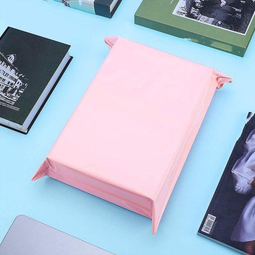Skiennix 50Pcs Thickened Pink Mailer Bags - Eco-Friendly Shipping & Packaging Solution