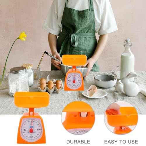 Mechanical Food Scale: Analog Kitchen Scale - for Teachers Elementary, Teacher Supplies, School Supplies
