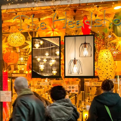 32 Pieces 8 x 11.5 Inch Magnetic Sign Holder Magnetic Display Frame Self Adhesive Display Frame Magnetic Double Sided Picture Frames A4 Notice Window Sign Holder for Refrigerator Office Door Glass