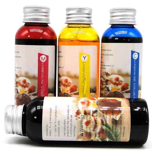 Printer Ink Refill Kit, 4 Colors, Compatible with PIXMA Series 250/251 225/226 270/271 280/281 1200 2200 1500 2500 PG210 CL211 PG245 CL246 PIXMA iP7 220 MGG 5420 Printers