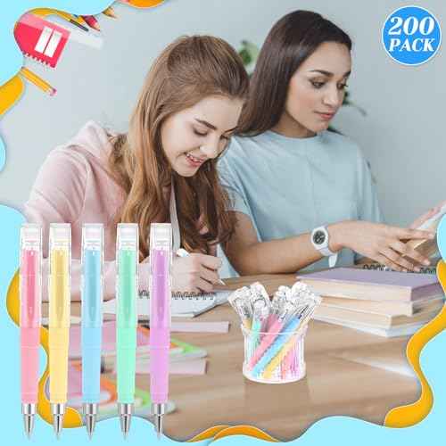 200 Pack Pocket Mini Pen Bulk 0.5mm Gel Pen Fine Point 4.16 Inch Pocket-sized, Quick-dry Smooth Writing for Journaling, Notebooks, Planner, Office Supplies(Macaron Color)