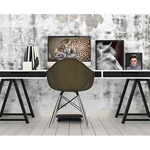 Mount-It! Ergonomic Foot Rest Under Desk | Adjustable Tilt Footrest with Textured Massage Surface | Work Footstool Under Office Desk Foot Support - Black