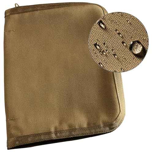 Rite in the Rain Weatherproof CORDURA Fabric, 1/2" Ring Binder Cover, 6.75" x 8.875", Tan Cover (No. C9200)