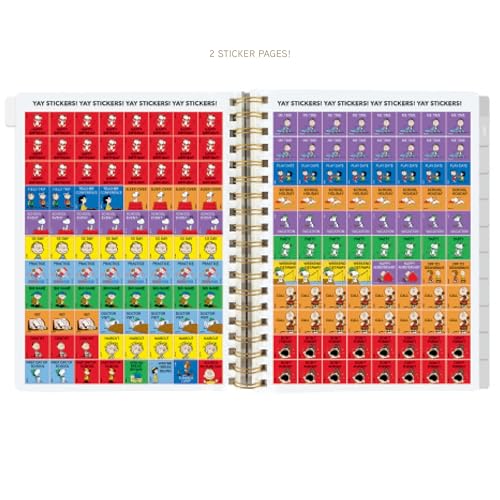 Graphique 2026 Spiral Frosted Cover Planner | 18 Month Organizer July 2025 - Dec. 2026 | Weekly & Monthly Spreads | To-Do & Note List | Reference Tabs | Reminder Stickers | Snoopy on House | 8¡± x 10¡±