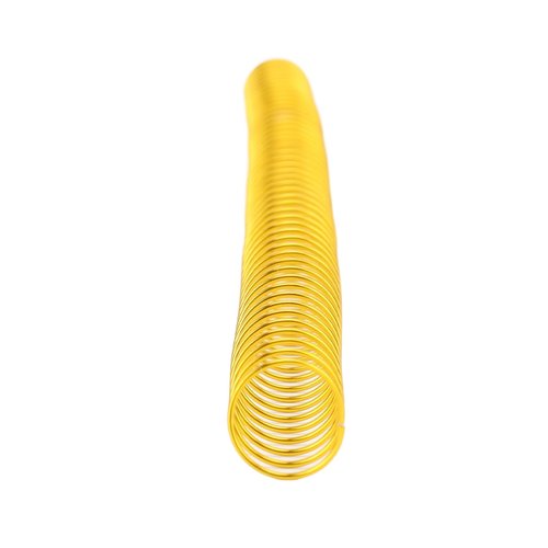 100PCS Spiral Binding Coils 48 Loops 4:1 Pitch Double Wire Binding Spines 1150 Sheets Capacity 14.3mm Diameter A4 Office Paper Book Binding (Gold)