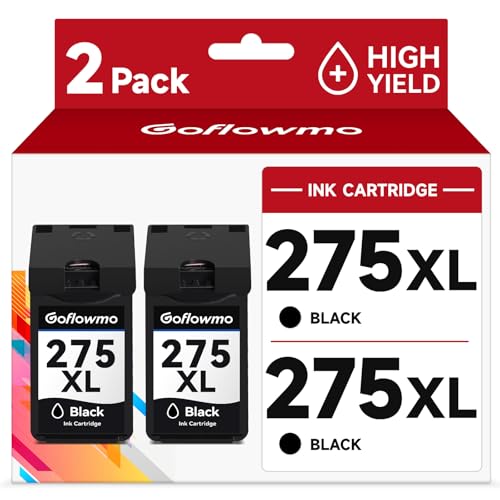 275XL PG-275XL Black Ink Cartridge Replacement for Canon 275 275XL PG-275 PG275XL Black Ink High Capacity compatible for PIXMA TR4720 TR4700 TR4722 TS3522 TS3500 TS3720 Printer Ink Cartridge(2 BK)