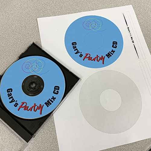 CD/DVD Labels from Blank Labels - Memorex Large Core Compatible - Permanent White Matte - Inkjet and Laser Guaranteed - Easy to Peel - Made in USA - 500 Sheets - 1000 Disc Labels