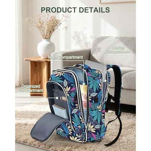 Personal Item Travel Carry On Luggage Backpack for Women Men Flight Approved Casual Weekender Laptop Bag for College Business Outdoors Hiking Water Resistant Lightweight Daypack with USB Charging Port