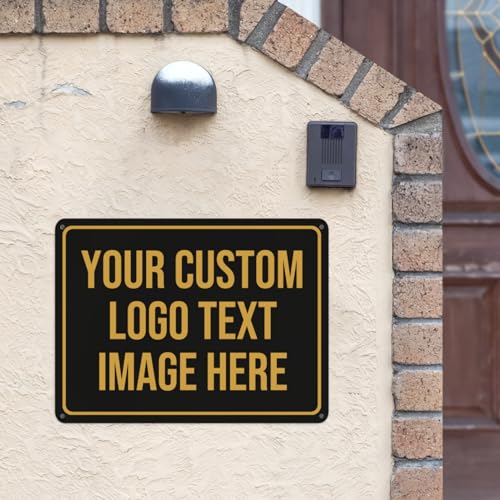 Tmqytuox Custom 8x12 Outdoor Metal Sign - Personalized Business & Home Signage